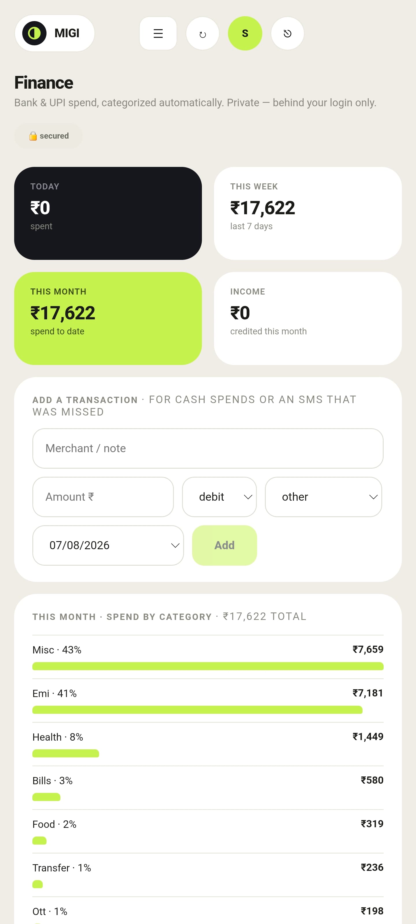 Version 1 finance agent