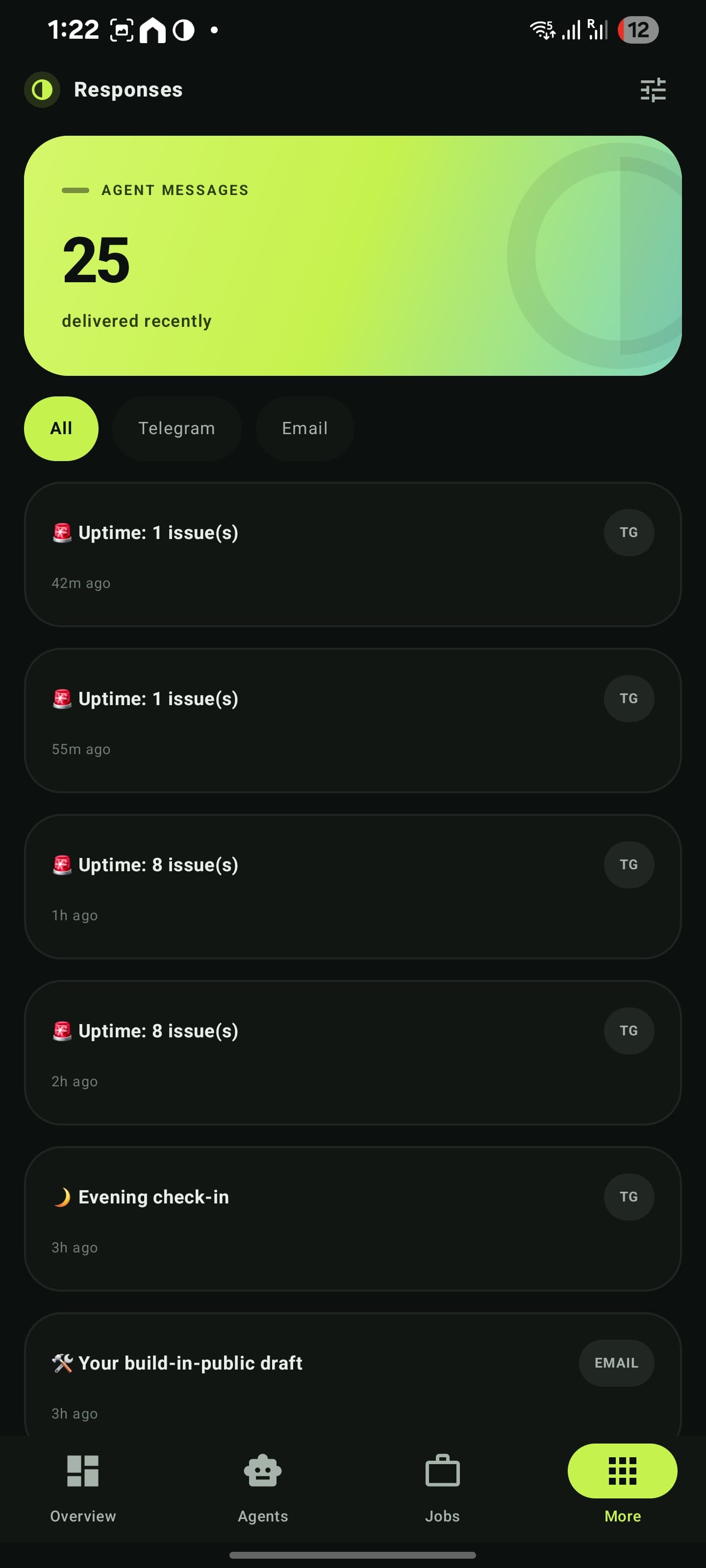 MIGI agent responses