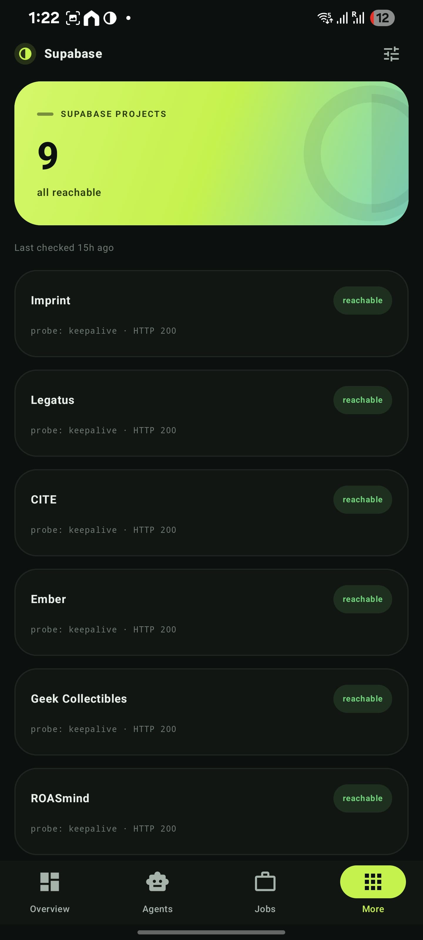 MIGI database health