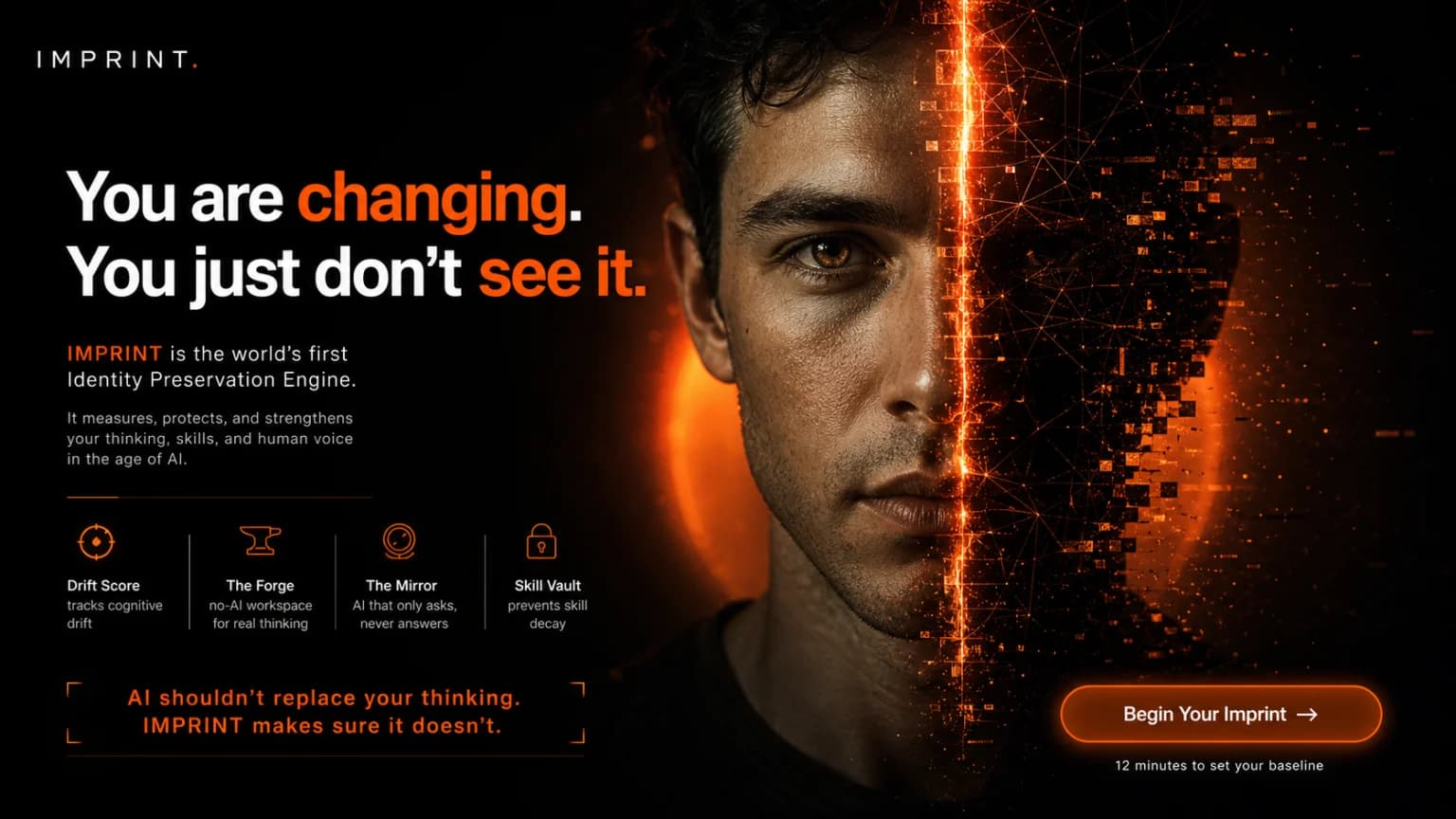 IMPRINT — Behavioral cloning & identity preservation.